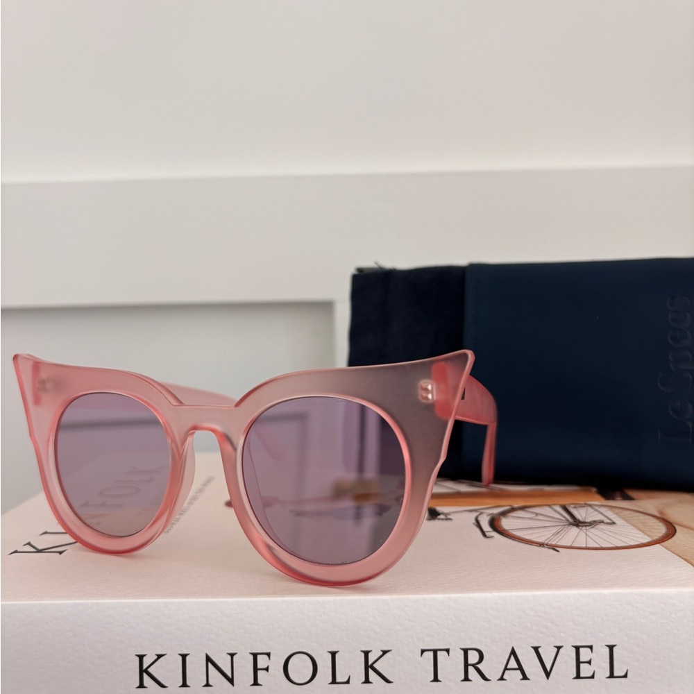 Le Specs Pink Cat-Eye Sunglasses